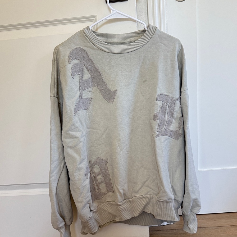 Val Kristopher Distressed Crewneck Sweater